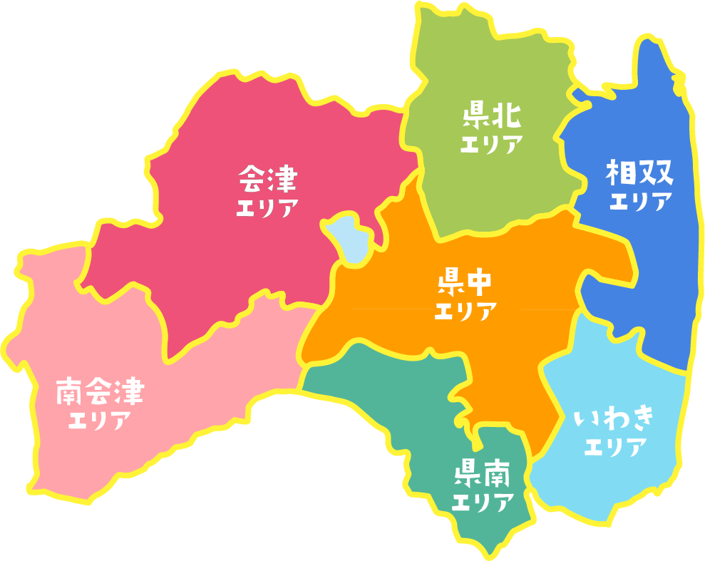 福島県エリアマップ